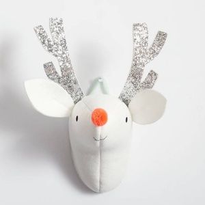 MERI MERI Reindeer Plush Holiday Wall Decoration